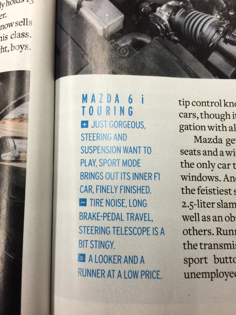 Illustration for article titled Reading the latest issue of Car and Driver.
